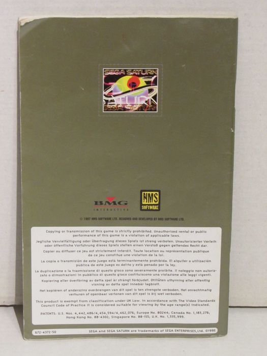 Manual Mass Destruction Sega Saturn