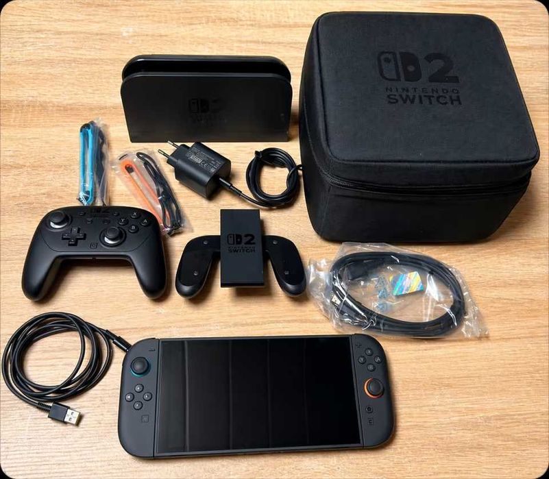 Nintendo Switch 2 + Pro Controller + Etui All-in-One – komplet
