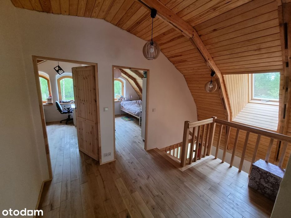 Dom ekologiczny, super oszczędny, z gliny lekkiej, przy lesie, 156 m²