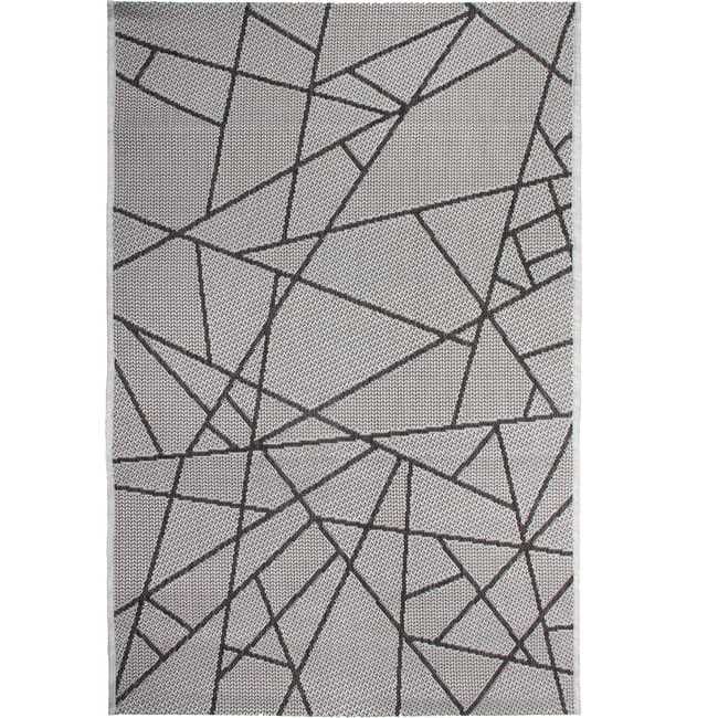 Dywan zewnętrzny wewnętrzny Jeans szary 50 x 80 cm modern