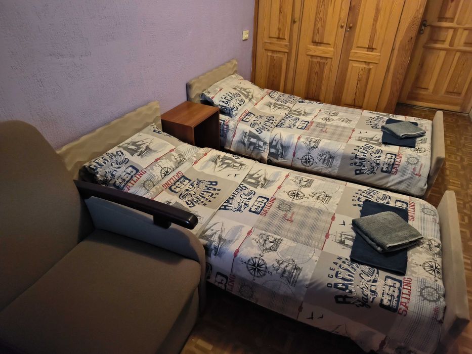 Реальная‼️Посуточно 3-к квартира Левый берег‼️ 6 мест. Калиновая‼️