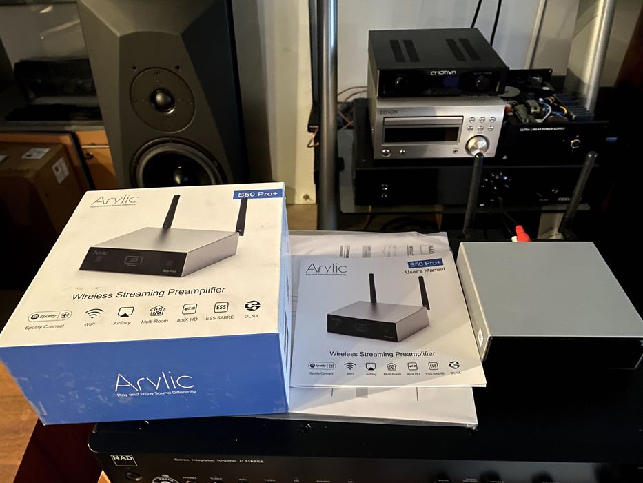 Попередній підсилювач aудіострімер  Arylic S50 Pro+