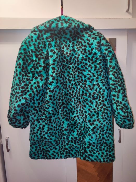 Vintage futro PRL Dom Mody DELIA cętki