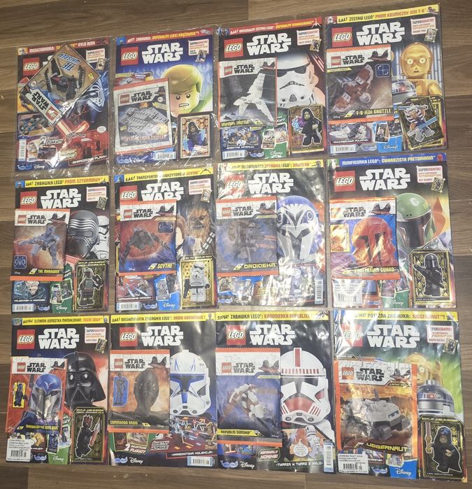 12x gazetka lego Star Wars rożne