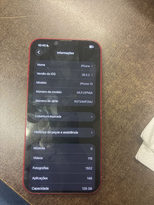 Iphone 13 red edition 128gb
