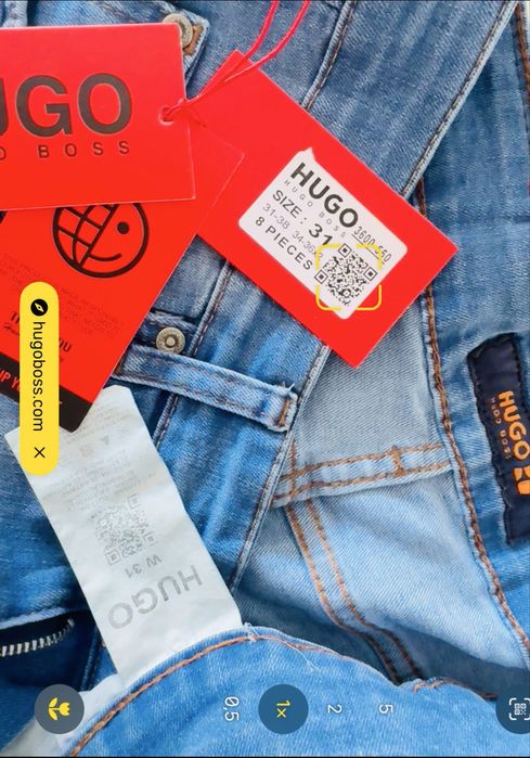 Hugo Boss spodenki jeansowe męskie
