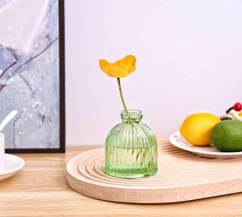 6 szt Małe Wazony szklane.