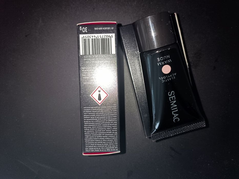 Semilac Elastic Acrylgel Warm Nude 30 g – nowy akrylożel