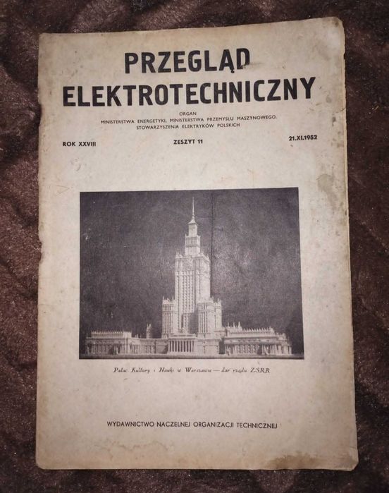 Czasopismo, gazety, Przegląd elektrotechniczny, rok 1952