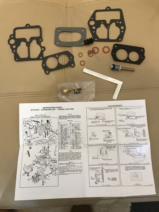 Kit reparação Carburador Datsun 1200 Mazda 818 e Honda Civic Mk1