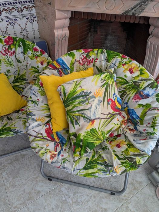 Bancos de Jardim / Cadeiras de Exterior Estilo Tropical c/almofadas