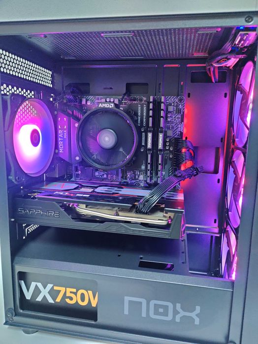 PC Gaming Ryzen 3600 RX 5600 XT 16GB 1TB NVMe Caixa RGB