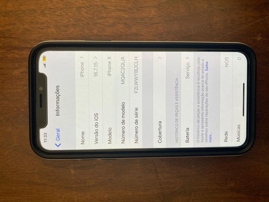 iPhone X 64gb  com poucas marcas de uso