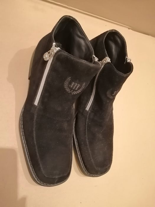Черевики сапоги чоловічі мужские "Maros" Италія р. 43, замша,чорні