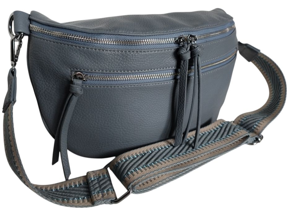 Nerka Damska Na Ramię, Niebieska Torebka Damska, Saszetka