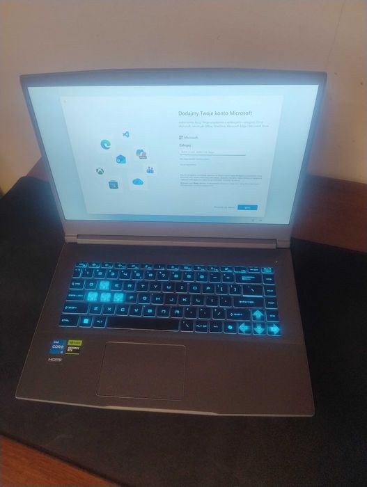 MSI Thin RTX 3050 i5 16GB RAM 512GB SSD 144Hz GAMINGOWY