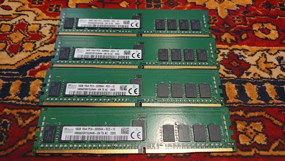 Pamięć RAM Hynix 16GB 1Rx4 PC4-25600AAR RDIMM 3200MHz HMA82GR7DJR4N-XN
