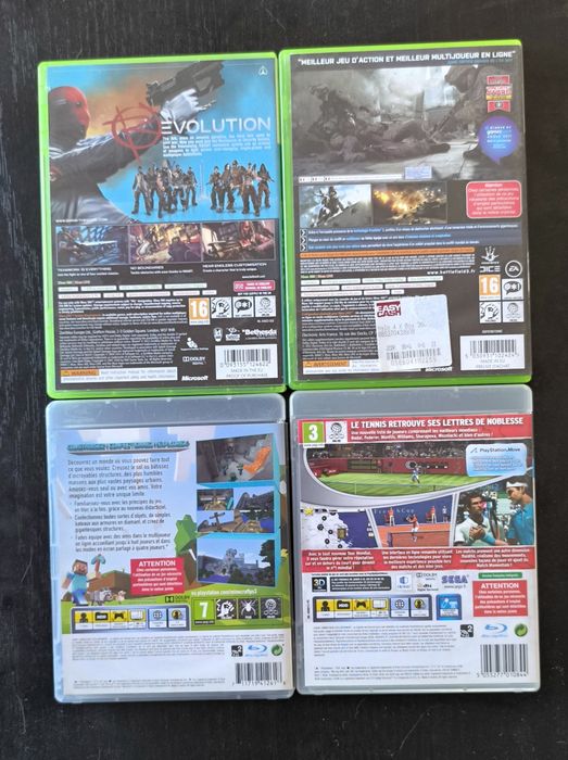 Conjunto de 4 jogos PlayStation 3/Xbox 360