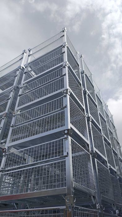 PRODUCENT Kosze siatkowe palety na stemple, trójnogi, głowice TYCHY