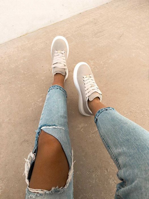 O la voga buty sneakersy damskie merlo beżowe 36