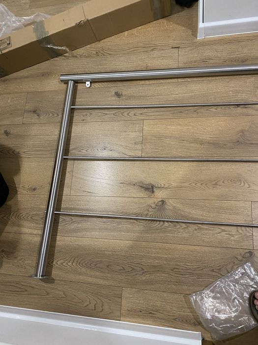 Balustrada poręcz chromonikielina