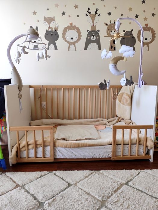Berço evolutivo + colchão (120x60)