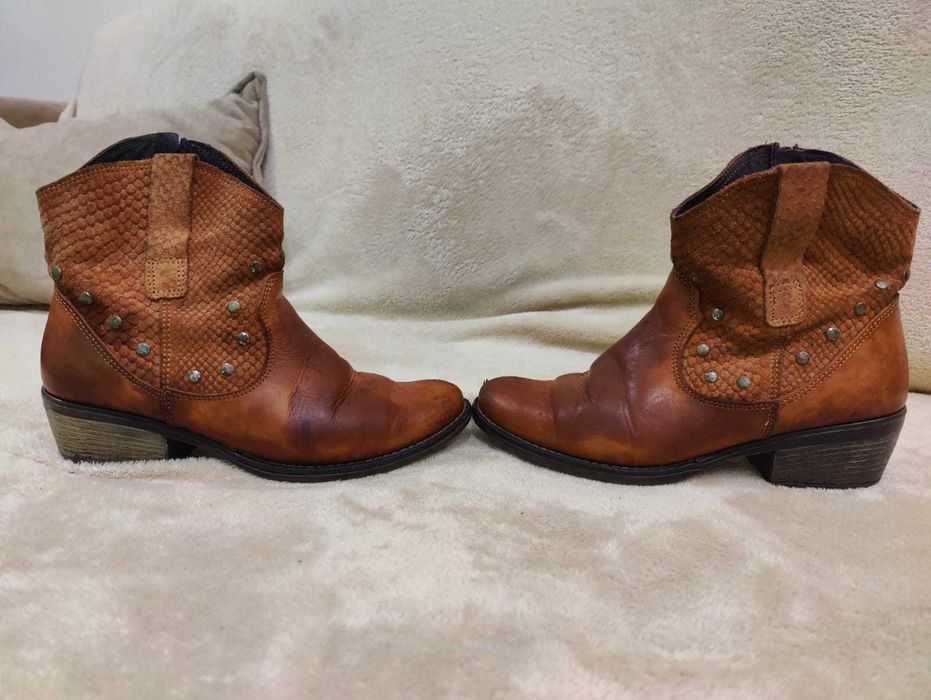 Botas 100% pele de senhora em excelente estado tam. 37