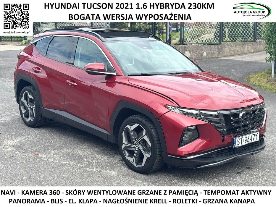 Hyundai Tucson * 1.6 230KM * Navi * Kamera 360 * KRELL * Wentylacja * Panorama *
