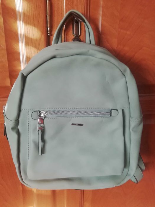 Mochila pequena Paco Martinez verde pastel