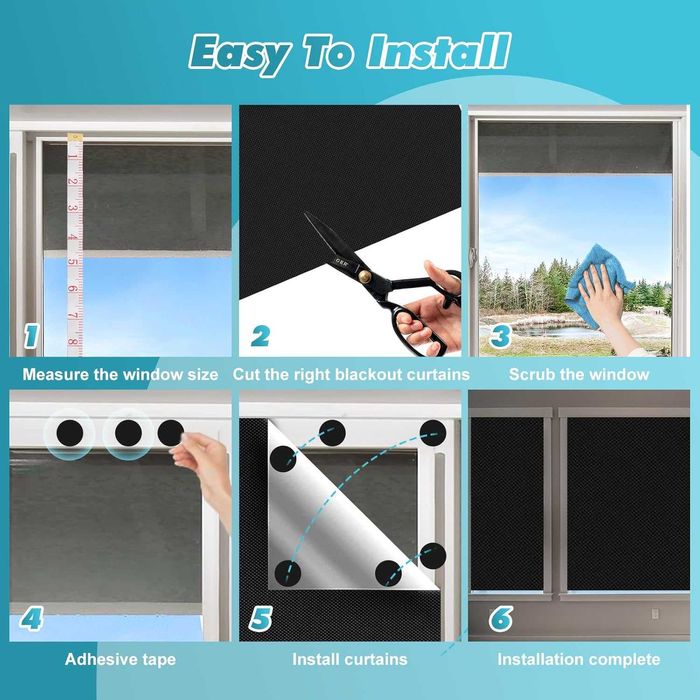 Estores opacos / Blackout para janela - Peça com 150 x 130 cm