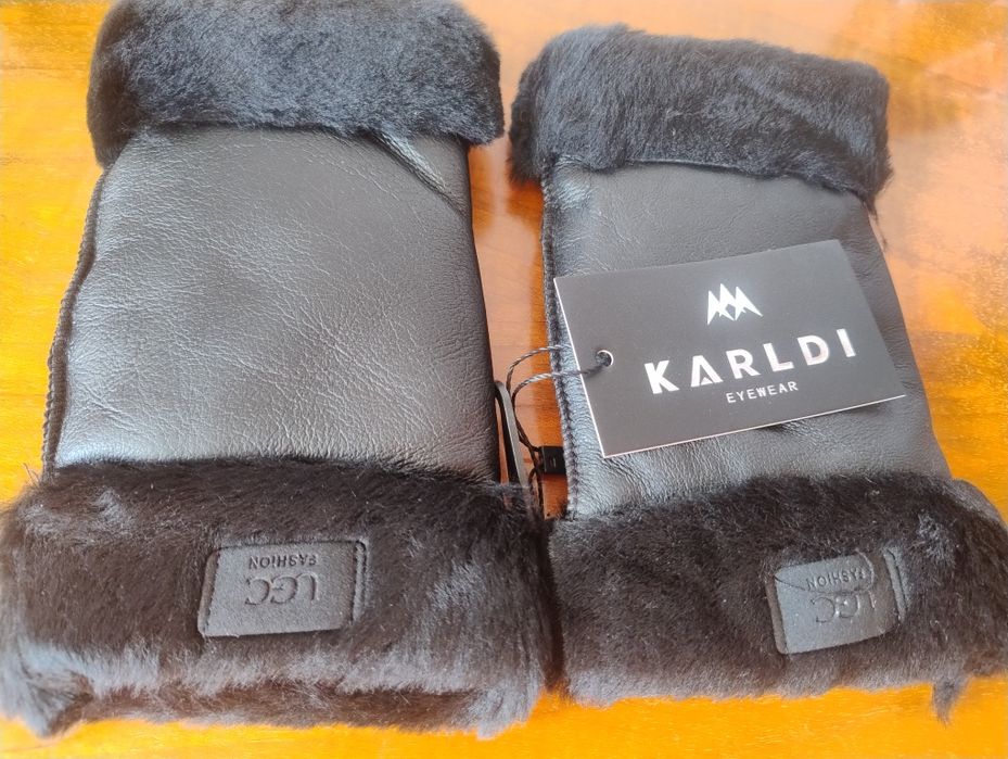 Nowe ocieplane rękawiczki bez palców