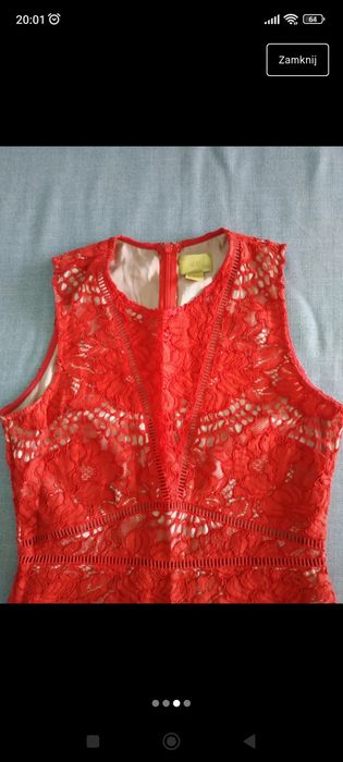 Sukienka damska koronkowa H&M