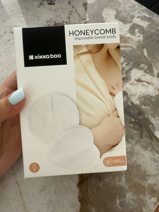 Одноразові лактаційні вкладиші у бюстгальтер KikkaBoo Honeycomb (25 штук)