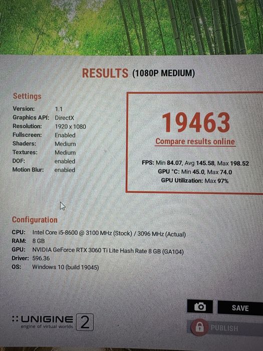 Відеокарта RTX 3060Ti 8 GB PALIT