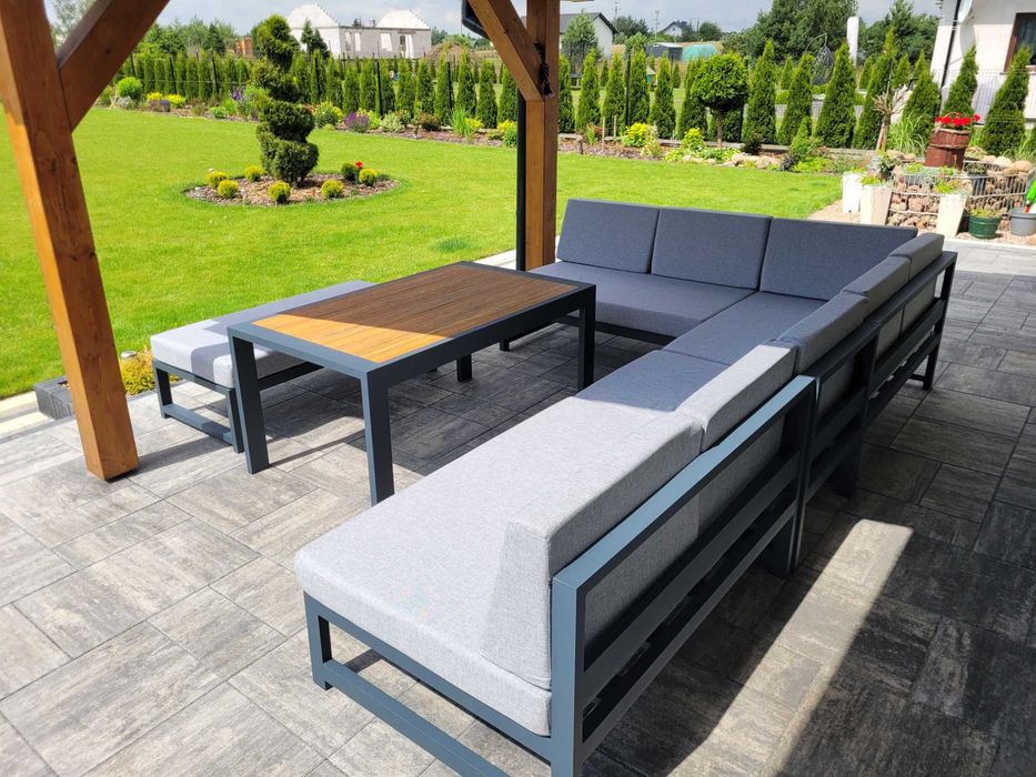 Narożnik na taras Meble modułowe ogrodowe  aluminium 100% produkt PL + wysyłka gratis