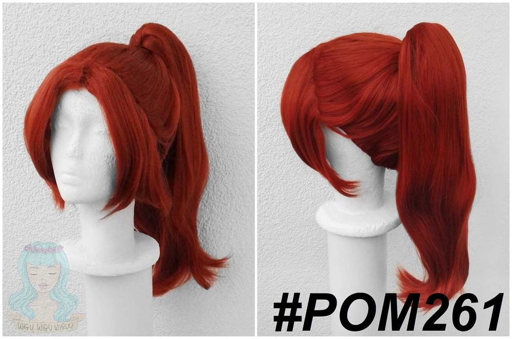 Maelle Clair Obscur Expedition 33 ruda peruka z kitką cosplay wig