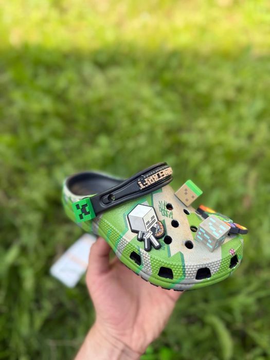 Дитячі крокси Kids Minecraft Elevated Clog кроксы детские майнкрафт