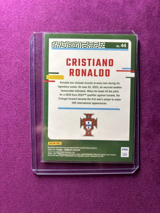 Cristiano ronaldo card optic panini