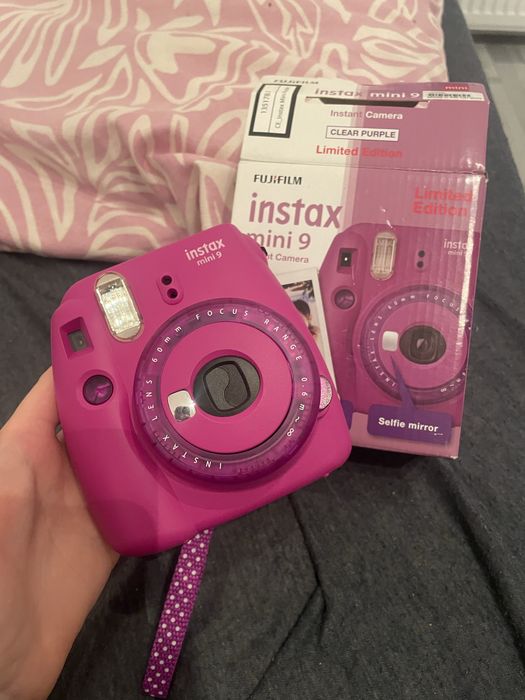 Instax Mini 9 – Limited Edition „Clear Purple” + pudełko