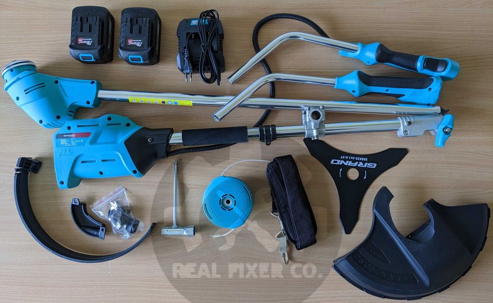 Акумуляторна коса Grand АТГ-20 2в1 (2 АКБ та ЗП) Безщітковий мотор.