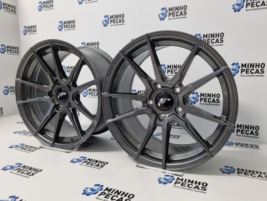 Jantes Japan Racing (JR21) em 17 (5x120) Hyper Gray