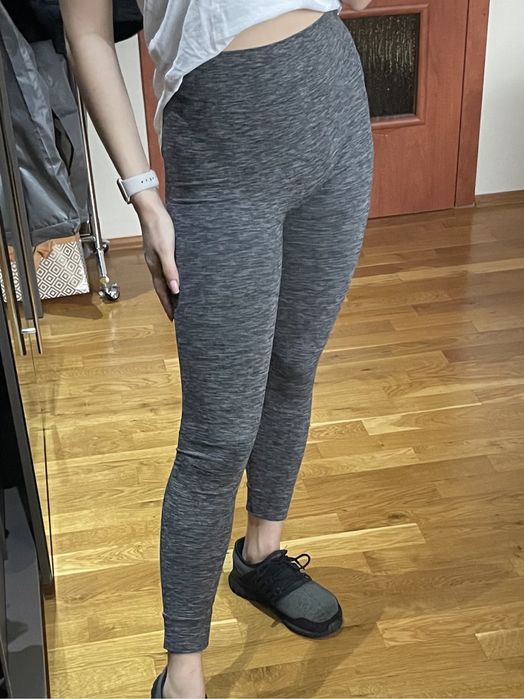 Legginsy sportowe szary melanż Even&Odd Active
