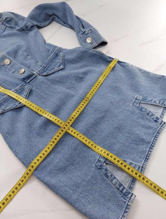 Asos M jeansowa sukienka tuba piękna nowa niebieska bawełna codzień