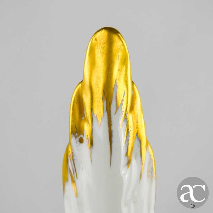 Figura de Melro “Blackbird” porcelana Vista Alegre decoração a dourado