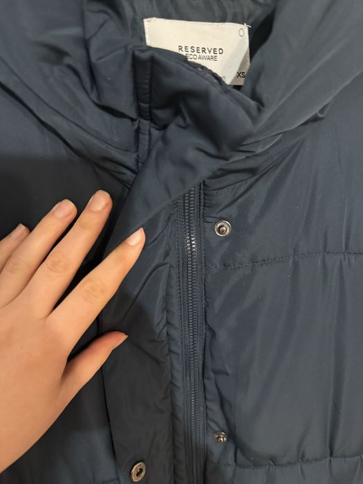 Pikowany płaszcz damski oversize rozmiar XS-S