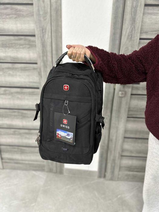 Швейцарський РЮКЗАК з ортопедичною спинкою! Шкільний СУМКА + зарядка!