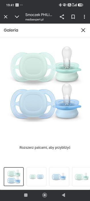 Smoczek Avent wiek 0m