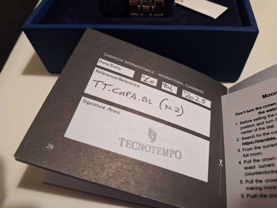 Tecnotempo - Automatyczny - "Moon Phase" Specjalna Edycja TT.50MPA.BL