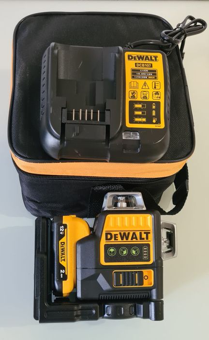 Nivel Laser Dewalt completo com bateria e carregador
