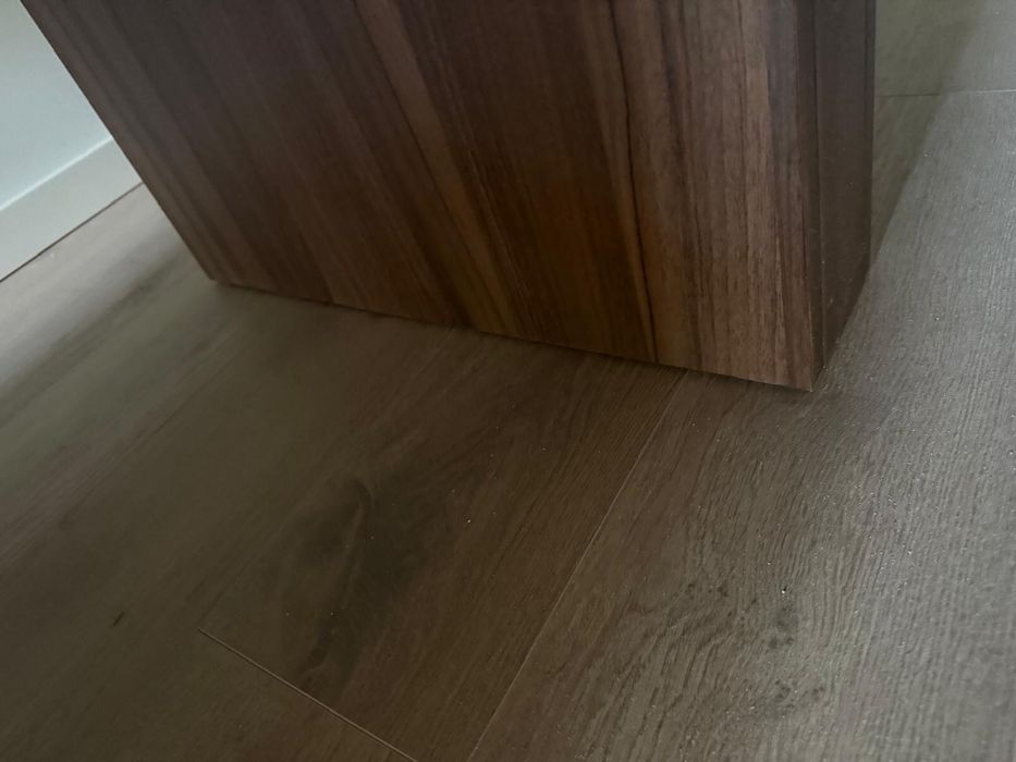 Mesa de jantar melamina - Nogueira